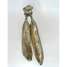 Load image into Gallery viewer, Vintage Silver-Plated Bananas Figurine Sculpture, Molds Cast from Real Fruits