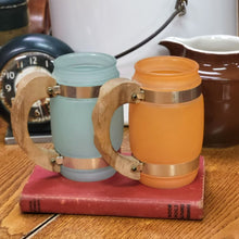 Load image into Gallery viewer, Siesta Ware Barrel Frosted Glasses/Mugs 1960&#39;s