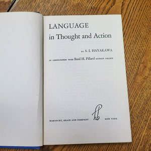 Vintage Book - Language in Thought and Action by S.I. Hayakawa