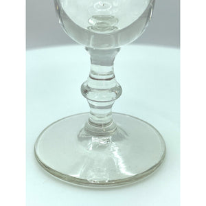 Vintage Clear Cordial Liqueur Shot Glasses - Stemmed Aperitif Barware Set of 3