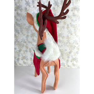 Annalee Mobilitee Doll Poseable Christmas Reindeer 18"