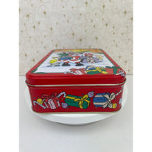 Load image into Gallery viewer, Vintage Looney Tunes Christmas Tin Box 1998 Bugs Bunny and Friends