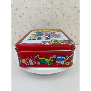 Vintage Looney Tunes Christmas Tin Box 1998 Bugs Bunny and Friends