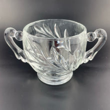 Load image into Gallery viewer, Vintage Indiana Glass Willow Pattern Sugar Dish, Mid Century Glass Sugar Bowl