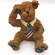 Load image into Gallery viewer, Boyds Bears Yankee Doodlebear Stars &amp; Stripes Forever Bearstone Collection 2003