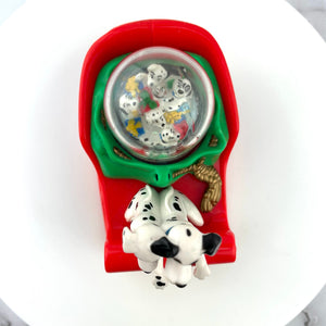 McDonalds Disney 101 Dalmatians Snow Dome Dog Sledding Collectible Figurine 1996