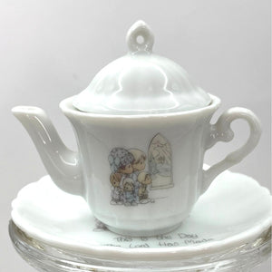 Precious Moments Miniature Tea Set, This is the Day the Lord has Made Teapot and Cup