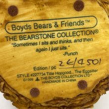 Load image into Gallery viewer, Boyds Bears - Tillie Hopgood The Eggsitter, The Bearstone Collection