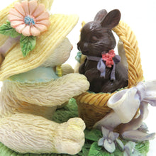 Load image into Gallery viewer, Vntg Cream &amp; Cocoa You Melt My Heart Figurine by Enesco 1992 Easter Decoration