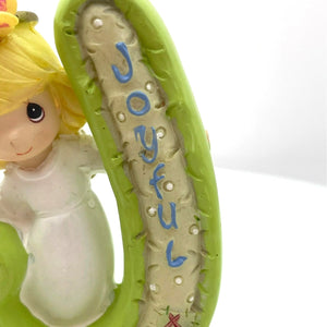 Precious Moments Joyful "J" Angel Figurine - 2002