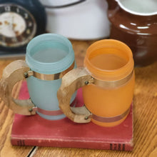 Load image into Gallery viewer, Siesta Ware Barrel Frosted Glasses/Mugs 1960&#39;s