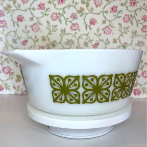 Vintage Pyrex Verde Green Cinderella Casserole Dish, Pyrex Bakeware with Handles