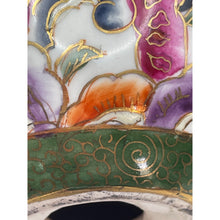 Load image into Gallery viewer, Vintage Hand Painted Moriage Egg, Floral and Bird Pattern with Gold Gilding