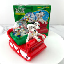 Load image into Gallery viewer, McDonalds Disney 101 Dalmatians Snow Dome Dog Sledding Collectible Figurine 1996