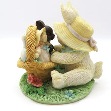 Load image into Gallery viewer, Vntg Cream &amp; Cocoa You Melt My Heart Figurine by Enesco 1992 Easter Decoration