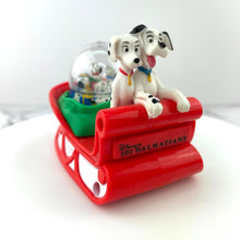 Load image into Gallery viewer, McDonalds Disney 101 Dalmatians Snow Dome Dog Sledding Collectible Figurine 1996