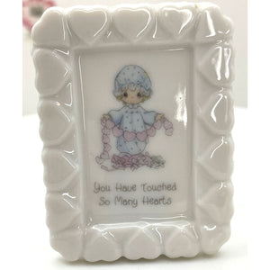 Vintage Precious Moments Frame and Bell - You Have Touched So Many Hearts