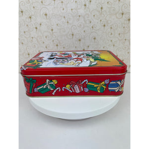 Vintage Looney Tunes Christmas Tin Box 1998 Bugs Bunny and Friends