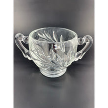 Load image into Gallery viewer, Vintage Indiana Glass Willow Pattern Sugar Dish, Mid Century Glass Sugar Bowl