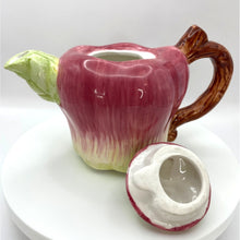 Load image into Gallery viewer, Vintage Apple Shaped Teapot, Small Single Serve Tea Pot