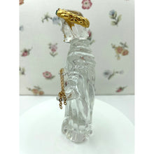 Load image into Gallery viewer, Vintage Gorham Crystal King Gaspar with gold chain, Wiseman Nativity figurine