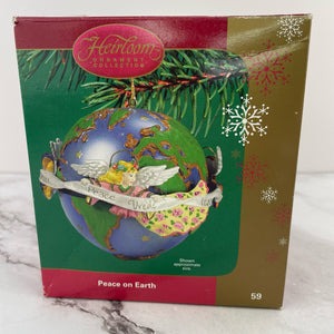 Peace on Earth World Ornament Carlton Cards 2004 Spinning Angels Christmas Decor