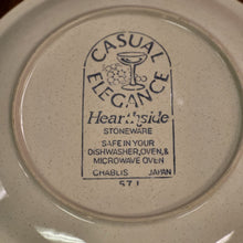 Load image into Gallery viewer, Vintage Casual Elegance Hearthside Chablis 571 Floral Stoneware Dinner Plate