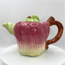 Load image into Gallery viewer, Vintage Apple Shaped Teapot, Small Single Serve Tea Pot