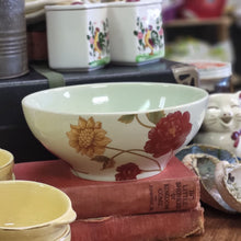 Load image into Gallery viewer, Decorative bowl with Red and Brown Floral Design