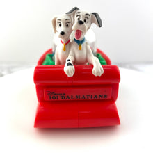 Load image into Gallery viewer, McDonalds Disney 101 Dalmatians Snow Dome Dog Sledding Collectible Figurine 1996