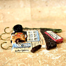 Load image into Gallery viewer, Blue Sky Clay Works Good Ol&#39; Dogs Garage Key Holder 2003