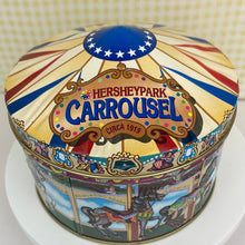 Load image into Gallery viewer, Hershey&#39;s Hometown Series Canister #13, Hersheypark Carrousel Round Tin