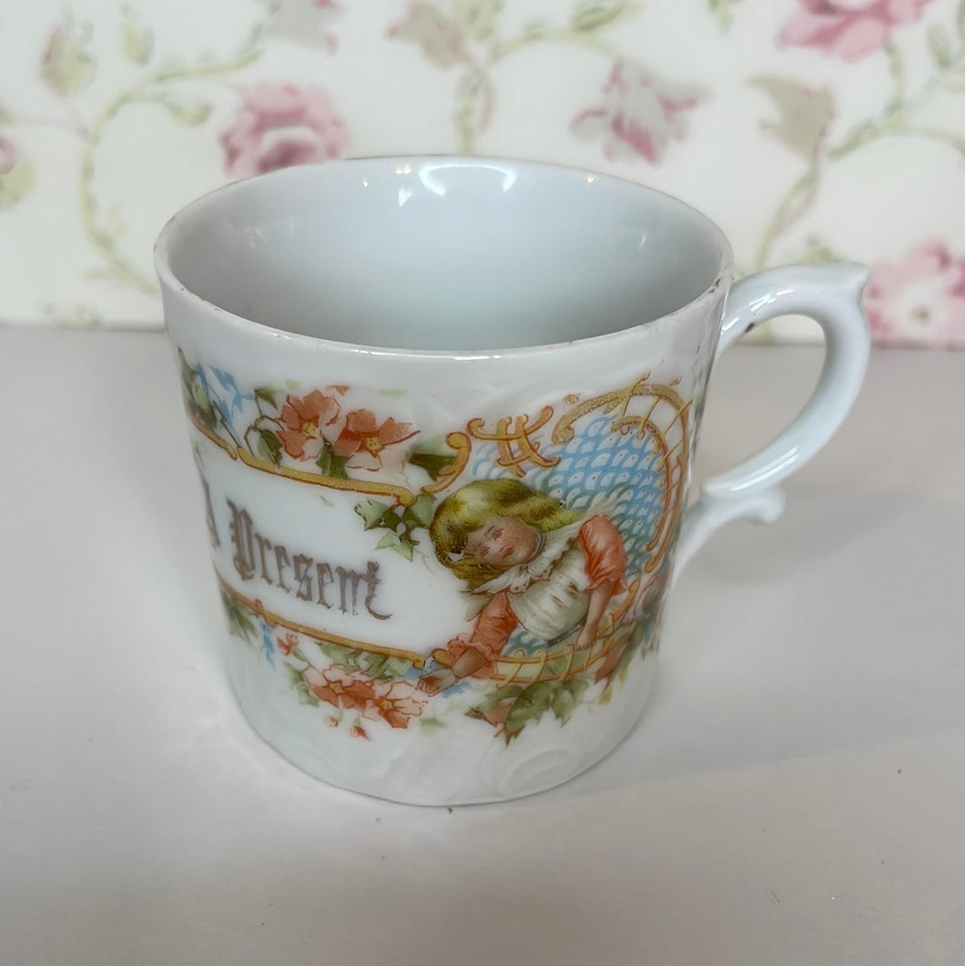 Vintage Porcelain Children's Cup with 