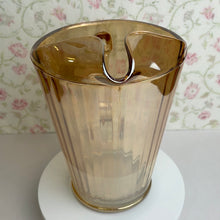 Load image into Gallery viewer, Vintage Marigold/Peach Lusterware Pitcher and Matching Tumblers