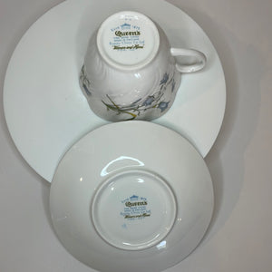 Queen's Fine Bone China Teacup and Saucer, "Woman and Home", Made in England