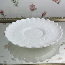 Load image into Gallery viewer, Imperial Glass Grape Cluster Pattern Footed Milk Glass Plate