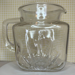 Vintage Federal Clear Pressed Starburst Glass Star Pitcher Sunrise Emb –  Fluffernutter Vintage