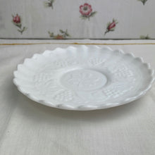 Load image into Gallery viewer, Imperial Glass Grape Cluster Pattern Footed Milk Glass Plate