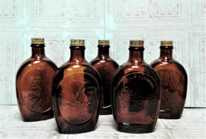 Log Cabin Amber Bottles