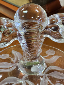 Art Deco Glass Candleholder Tiffin-Franciscan