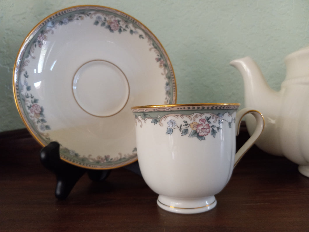 Vintage Lenox “Harvest” Teacup and Saucer American Tea Cup Set