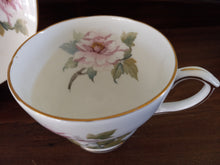 Load image into Gallery viewer, Vintage Duchess Bone China English Teacup and Saucer with Pink Floral Design