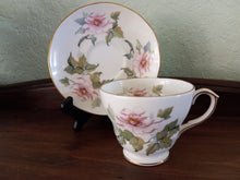 Load image into Gallery viewer, Vintage Duchess Bone China English Teacup and Saucer with Pink Floral Design