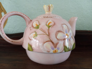 Vintage Apple Blossom Teapot