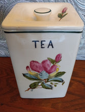 Load image into Gallery viewer, Vintage Royal Sealy Japan Ceramic Canisters, Hand Painted Floral Design