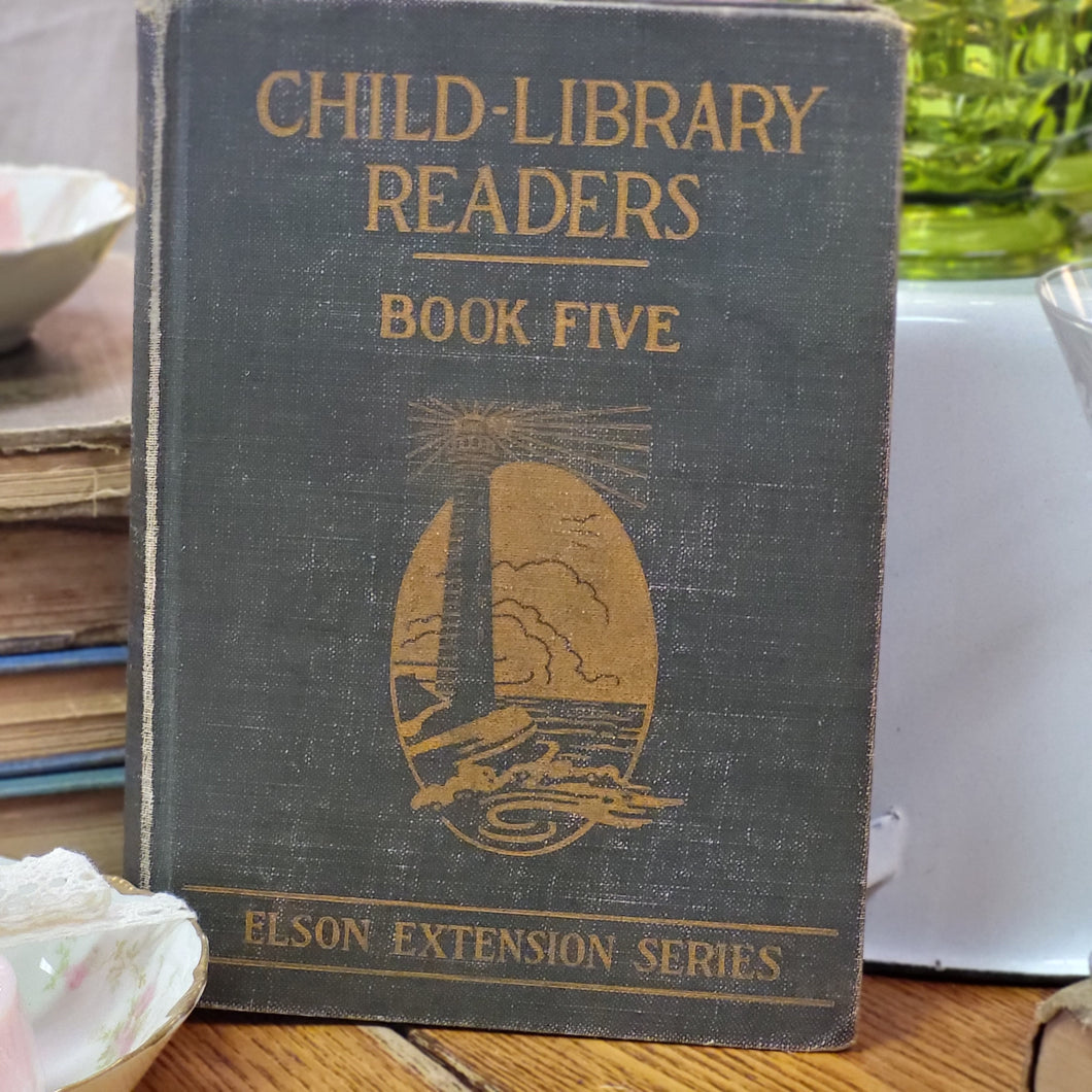 Vintage Book - Child-Library Readers Book Five, Elson Extension Series