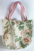 Load image into Gallery viewer, Canvas Grocery Tote in Pink Floral