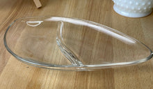 Load image into Gallery viewer, Mid Century Modern Glass Serving Dish/Relish Tray with Divider