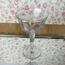 Load image into Gallery viewer, Mosque Rose Etched Glass Champagne Glass by Rock Sharp