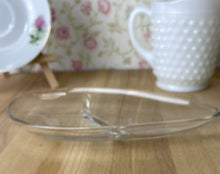 Load image into Gallery viewer, Mid Century Modern Glass Serving Dish/Relish Tray with Divider